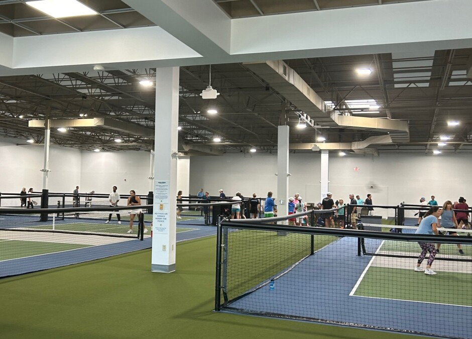 Couple Finds Empty Furniture Store Perfect for Pickleball